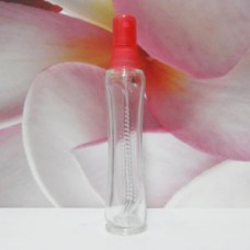 Molded Bottle PE Sprayer 20 ml Clear Zip: RED