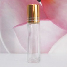 Roll-on Glass Bottle 10 ml Clear: GOLD