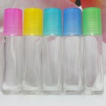 Roll-on Glass Bottle 10 ml Clear PE Cap