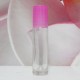 Roll-on Glass Bottle 10 ml Clear PE Cap: PINK