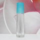 Roll-on Glass Bottle 10 ml Clear PE Cap: TURQUOISE
