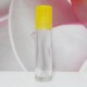 Roll-on Glass Bottle 8 ml Clear PE Cap: YELLOW