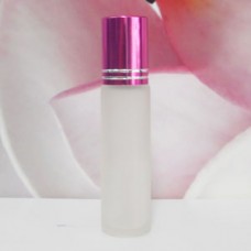 Roll-on Glass Bottle 10 ml Frosted: PINK