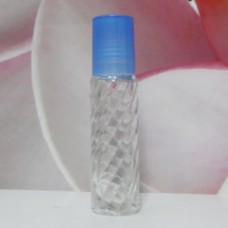 Roll-on Glass Bottle 10 ml Screw PE Cap: BLUE