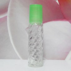 Roll-on Glass Bottle 10 ml Screw PE Cap: GREEN