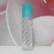 Roll-on Glass Bottle 10 ml Screw PE Cap: TURQUOISE