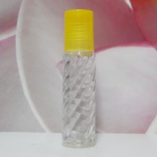 Roll-on Glass Bottle 10 ml Screw PE Cap: YELLOW