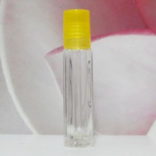 Roll-on Glass Bottle 4 ml For Face PE Cap: YELLOW