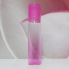 Roll-on Glass Bottle 8 ml Colour PE Cap: PINK