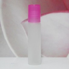 Roll-on Glass Bottle 8 ml Frosted PE Cap: PINK