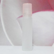 Roll-on Glass Bottle 8 ml Frosted PE Cap: PINK LIGHT