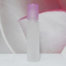 Roll-on Glass Bottle 8 ml Frosted PE Cap: PURPLE