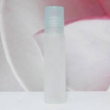 Roll-on Glass Bottle 8 ml Frosted PE Cap: TURQUOISE