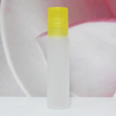 Roll-on Glass Bottle 8 ml Frosted PE Cap: YELLOW