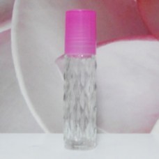 Roll-on Glass Bottle 8 ml Mala PE Cap: PINK