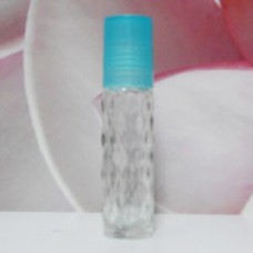 Roll-on Glass Bottle 8 ml Mala PE Cap: TURQUOISE