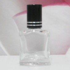 Roll-on Glass Bottle 8 ml Square: BLACK