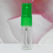Tube Glass 10 ml Clear with PE Sprayer: GREEN