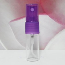 Tube Glass 10 ml Clear with PE Sprayer: PURPLE