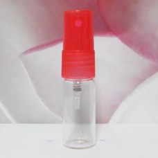Tube Glass 10 ml Clear with PE Sprayer: RED