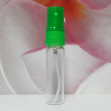 Tube Glass 15 ml Clear with PE Sprayer: GREEN