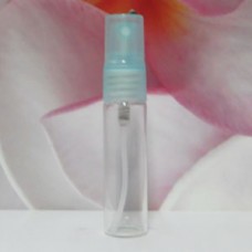 Tube Glass 15 ml Clear with PE Sprayer: LIGHT BLUE