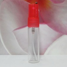 Tube Glass 15 ml Clear with PE Sprayer: RED