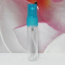 Tube Glass 15 ml Clear with PE Sprayer: TURQUOISE