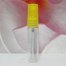 Tube Glass 15 ml Clear with PE Sprayer: YELLOW