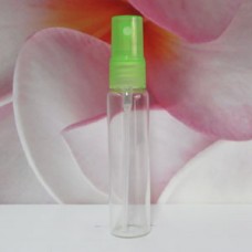 Tube Glass 30 ml Clear with PE Sprayer: LIGHT GREEN